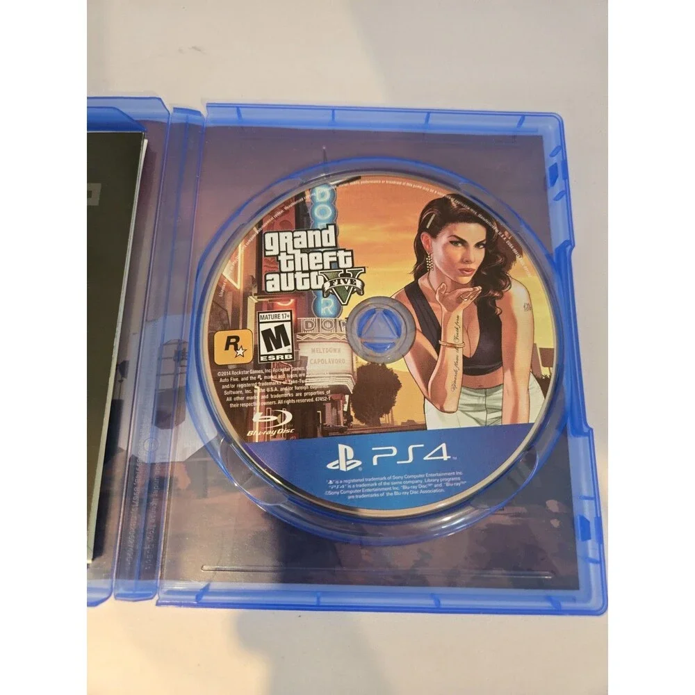 Grand Theft Auto V PS4 Game Instruction Manual
